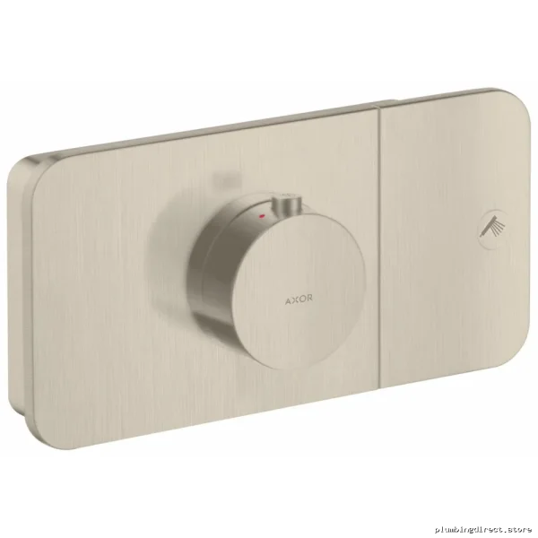 Axor One Thermostatic Valve Trim Brushed Nickel Finish - High-Performance Bathroom Fixture