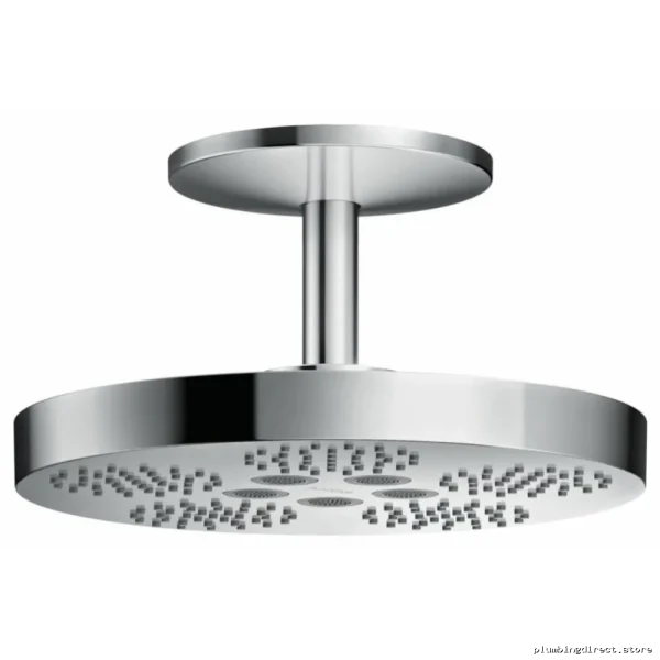 Axor One Chrome Ceiling Mount Shower Head (2-Jet/2.5 GPM) - Durable Finish 48483001