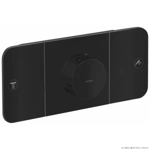 Axor One Dual-Function Thermostatic Shower Trim in Matte Black