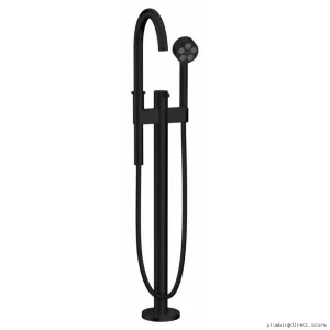 Axor One Freestanding Tub Faucet with Hand Shower Kit - Matte Black
