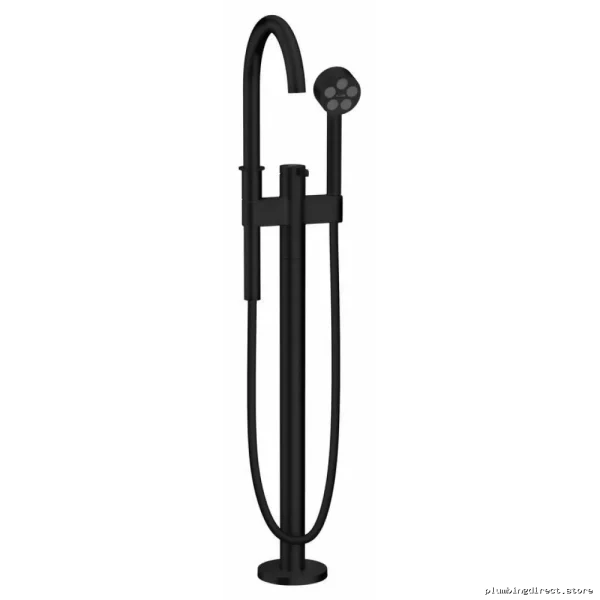 Axor One Freestanding Tub Faucet with Hand Shower Kit - Matte Black