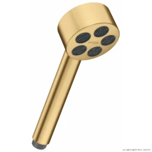 Axor One High Flow Hand Shower – Single Function Design in Brushed Gold Optic