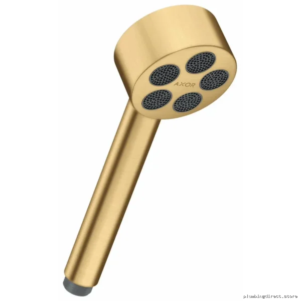 Axor One High Flow Hand Shower – Single Function Design in Brushed Gold Optic