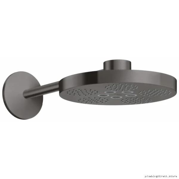 Axor One High-Performance Shower Head & Arm Trim - Water-Saving 2.5GPM Brushed Black