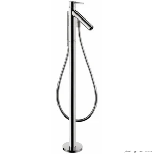 Axor Starck Chrome Free-Standing Tub Filler & Hand Shower Trim