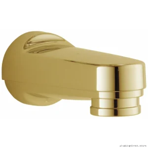 Bath Upgrade: Delta Polished Brass Tub Spout with Diverter