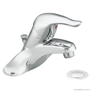 Chateau Collection High-Flow Centerset Bathroom Faucet in Chrome - Moen L4625