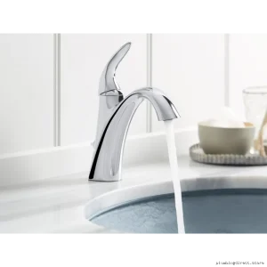 Bathroom Single Hole Faucet - Polished Chrome Kohler 45800-4-CP