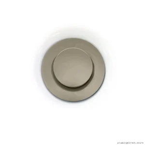 Bathroom Sink Push Drain No Overflow – Brushed Nickel AC1322-120 by Kalia