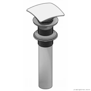 Bathroom Sink Push Drain Square Cap Chrome AC1325-110 Kalia - No Overflow Design