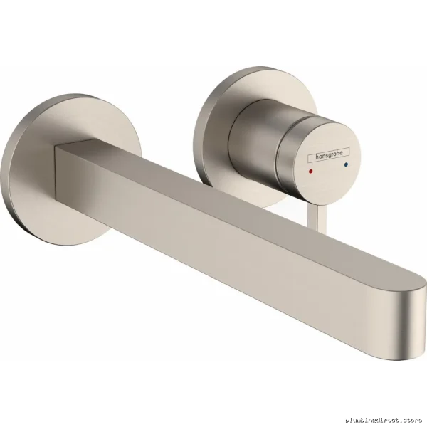 Bathroom Wall Mount Faucet Trim - Brushed Nickel 76050821 Hansgrohe - Image 2