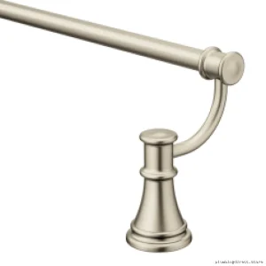 Belfield 24 Inch Brushed Nickel Bathroom Towel Bar YB6424BN Moen