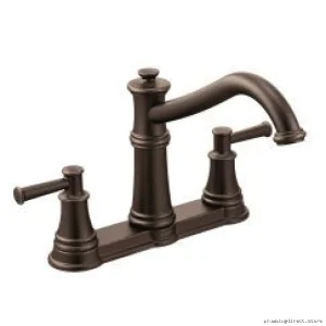 Belfield 2-Handle Kitchen Faucet in Oil-Rubbed Bronze Finish with Pull Handle Design 7250ORB