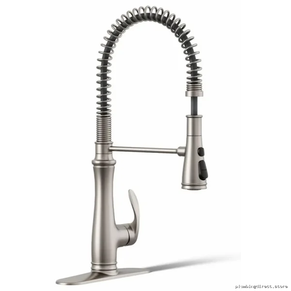 Bellera Pro Kitchen Faucet w/ Spring Pulldown Spray - Vibrant Stainless KVS