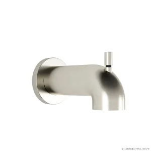 Bellino/Cite Brushed Nickel Tub Spout with Diverter - High-Flow Luxury Bath Fixture