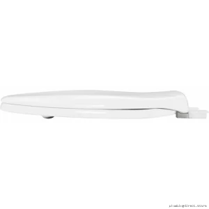 Bemis 200E4 000 Quiet-Close Round White Plastic Toilet Seat