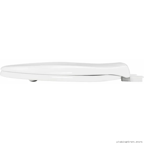 Bemis 200E4 000 Quiet-Close Round White Plastic Toilet Seat