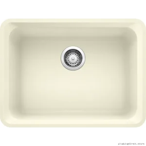 Biscuit Single Bowl Undermount Silgranit Kitchen Sink by Blanco