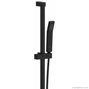 Riobel Pro Black Adjustable Hand Shower Slide Bar Kit P4004BK