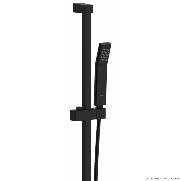 Riobel Pro Black Adjustable Hand Shower Slide Bar Kit P4004BK