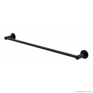 Black Arca 24 Inch Bathroom Towel Bar by Riobel AA5BK