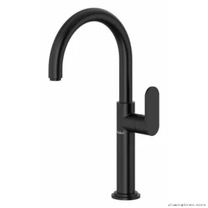 Black Arca Vessel Sink Faucet 1.2 GPM Single Hole Bathroom Lever Handle