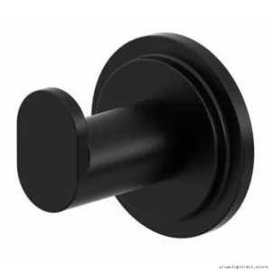 Black Arca Wall Hook - Durable Robe Hanger by RioBel AA0BK