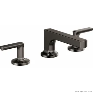 Black Onyx Lever Faucet Handle Kit - Modern Widespread Bathroom Faucet Handle Set Brizo