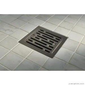 Black Onyx Square Tile-in Shower Drain - Brizo Model BT062