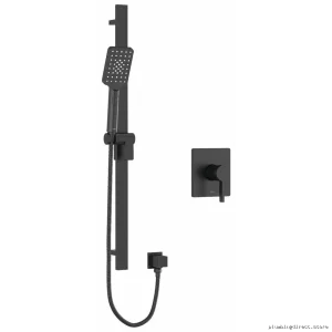 Black Paradox Pressure Balance Shower Faucet with PEX Connection - RIOBEL PXTQ54BK-SPEX