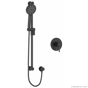Black Pressure Balance Shower Faucet by RIOBEL - RUTM54BK Model