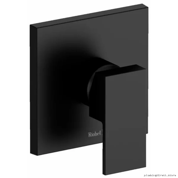 Black Pressure Balance Valve Trim - Quadrik TQA71BK by Riobel Pro