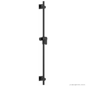 Sleek Black Shower Bar - Riobel 36" Bathroom Fixture