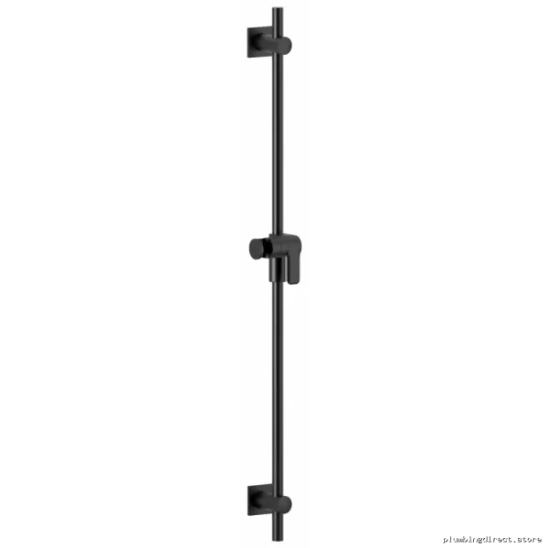 Sleek Black Shower Bar - Riobel 36" Bathroom Fixture