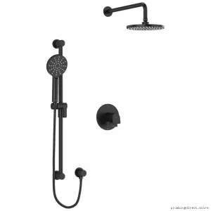 Black Shower Faucet Trim Kit - RIOBEL Ode High-Quality Faucet Trim TKIT323ODBK
