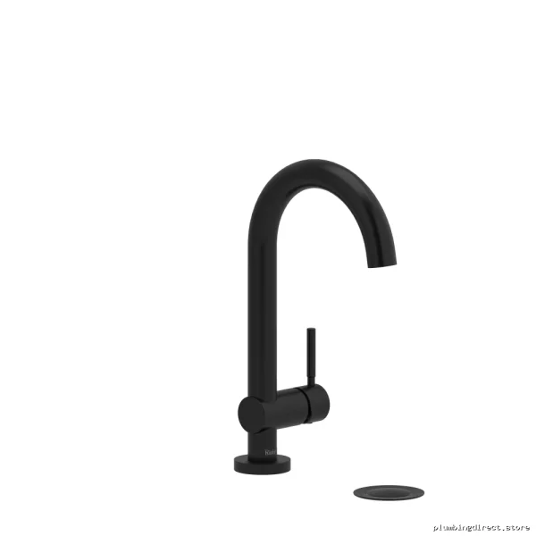 Black Single Hole Bathroom Faucet 1.5 GPM Water Saving Lever Handle RU01BK