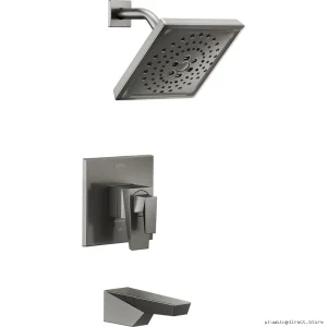 Black Stainless Steel Tub & Shower Trim - Trillian Monitor 17 Series T17443-KS Delta