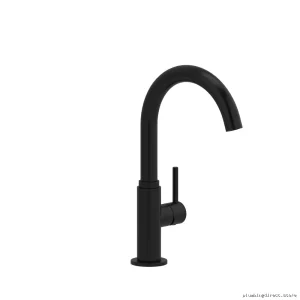 Black Swivel Kitchen Tap For Bar And Food Preparation Rio Bel