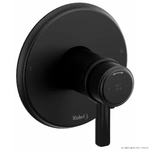 Black Thermostatic Shower Valve Trim - 2-Function by Momenti RIOBEL
