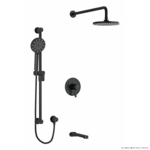 Black Tub Shower Faucet Trim Kit by Riobel