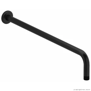 Black Wall Mount Shower Arm 20 with Round Escutcheon - RIOBEL 553BK