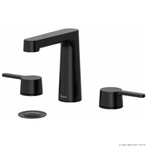 Black Widespread Bathroom Faucet NB08BK - 1.2 GPM Water Saving Lever Handle