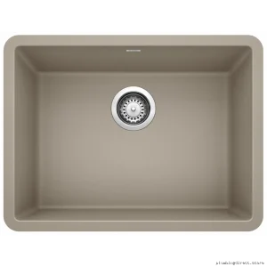 Truffled Stainless Steel Countertop Mount Blancco Silgranite Basin
