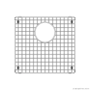 Blanco Stainless Steel Sink Protector Grid 402123 for Kitchen Sinks