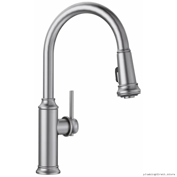 Blanco 442500 Kitchen Faucet with Pull-Down Spray - Stainless Steel High-Performance Empressa