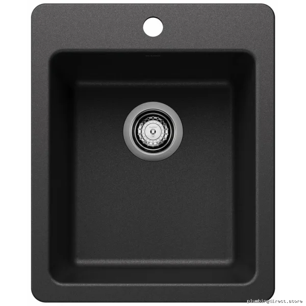 Blanco Anthracite 17-Inch Single Bowl Bar Sink with Dual Mount Option
