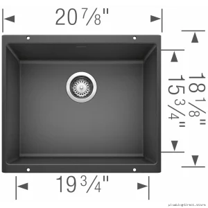 Blanco Anthracite Silgranit Undermount Kitchen Sink