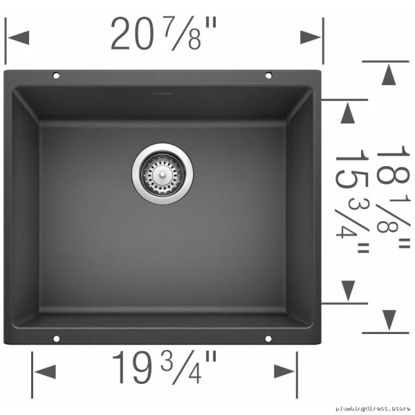 Blanco Anthracite Silgranit Undermount Kitchen Sink
