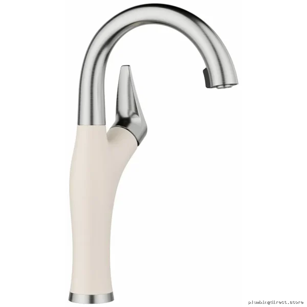 Blanco Artona Bar Faucet PVD Steel Soft White 443041 w/ Concealed Pulldown Spray - Image 2