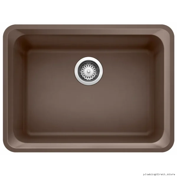 Vision U Single Bowl Undermount Silgranit Sink in Blanco - Cafe 400494